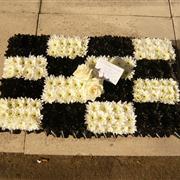 Checkered Flag 2 Foot x 1 Foot Tribute