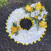 Traditional Based Wreath with Spray