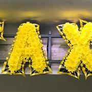 Taxi Yellow Based Letters