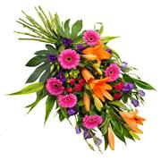 Vibrant Tied Funeral Sheaf