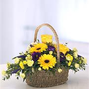 Yellow and Purple Basket