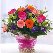 Vibrant Coloured Handtied Bouquet