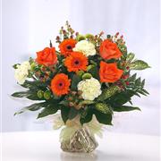 Orange Coloured Handtied Bouquet