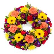 Bright &amp; Vibrant Funeral Wreath