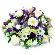 Blue &amp; White Funeral Posy
