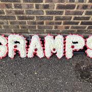 GRAMPS Funeral Flowers Tribute Based White