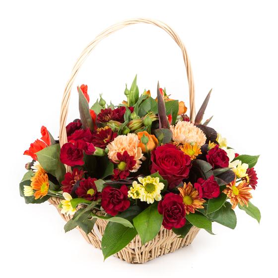 Traditional Basket Arrangement | Rays Florist Flower Shop Aldershot