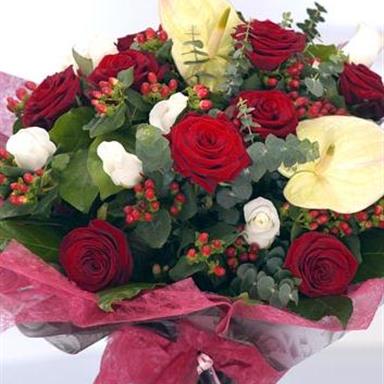 Fire Ice Aqua Bouquet Flower Delivery By Rays Florist Fire Ice Aqua Bouquet Flower Delivery By Rays Florist