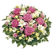 Pink and White Rose Posy