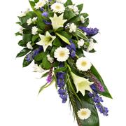 Purple and White Single Ended Spray
