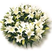 Round Lily Wreath