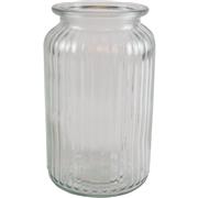 Ribbed Glass Vase