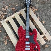 Red Electric Guitar Tribute