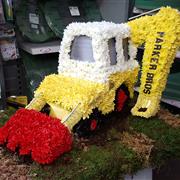 JCB Digger Funeral Tribute 3D