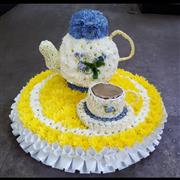 Teapot with Cup and Saucer 3D