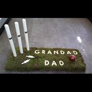 Cricket Stumps Funeral Tribute