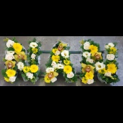 NAN Funeral Tribute Yellow White &amp; Cream