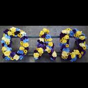 DAD Funeral Tribute Blue Purple Lemon