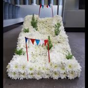 Ski Slope Funeral Tribute