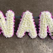 NAN Based White Funeral Flowers Tribute