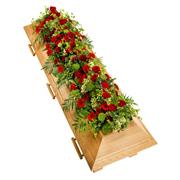 Red and Green Coffin Spray
