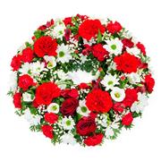 Red and White Wreath
