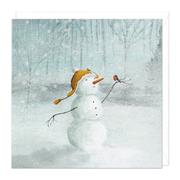 Shakespeares Snowman Christmas Card