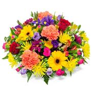 Bright &amp; Vibrant Funeral Posy