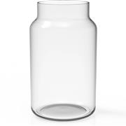 Clear Round Necked Vase