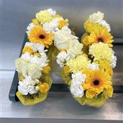 Loose Letter White and Yellow (Spell any name or word)