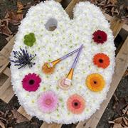 Artists Painters Palette Funeral Flowers