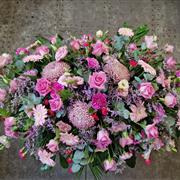 Casket Spray Shades of Pink