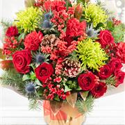 Christmas Spirit Hand Tied Bouquet