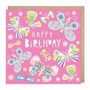 Butterflies Glow In The Dark Birthday Card