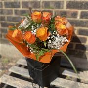 A Dozen Orange Roses