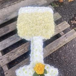 Glass of White Wine Funeral Tribute
