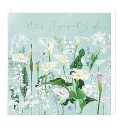 Calla Lily Sympathy Card