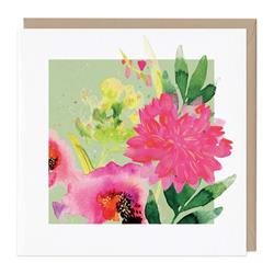 Orange Poppy Art Card