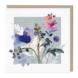 Blue Poppy &amp; Thyme Art Card