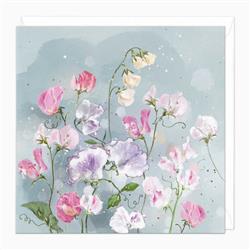 Sweet Peas Art Card