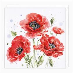 Poppies in Bloom Art Card