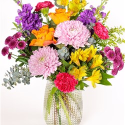 Colour Burst Bouquet in Water