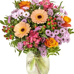 Happy Days Bright Mixed Flower Bouquet