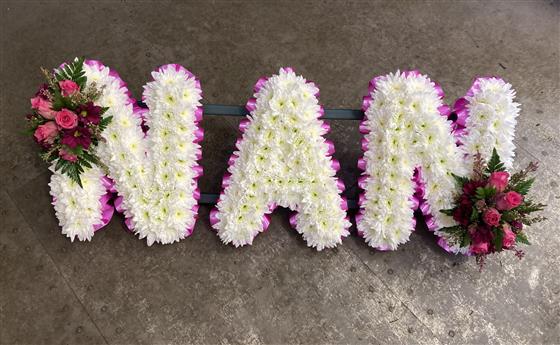 NAN Based White Funeral Flowers Tribute | Rays Florist ...