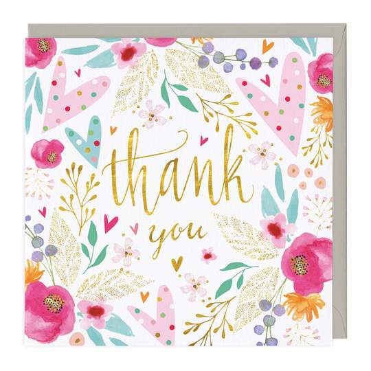 Thank You Luxury Greetings Card | Rays Florist Ash 01252 311966