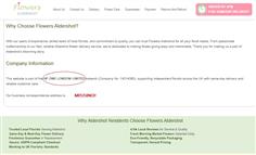 Misleading Florist Websites Claiming Aldershot Location