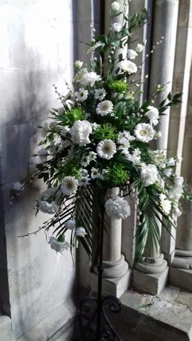 Pedestal Displays For Church Reception Rays Florist Weddings